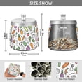 thumbnail image 2 of Yayeee Ashtray with Lid for Cigarette Smokeless Stainless Steel Home Ash Holder, Purple Vegetables Pattern, 2 of 7