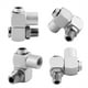 thumbnail image 1 of Adaptador de manguera de aire giratorio, 4 piezas/juego de aluminio de 1/4"Conector de manguera de aire universal Conector adaptador de manguera de aire Altamente versátil, 1 of 13