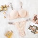 thumbnail image 3 of victoria secret lenceria Letters Rhinestone Lencería Set Lace Push Up Bragas 2 Piezaspangjing, 3 of 3
