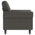 thumbnail image 2 of vidaXL Sofa Chair Dark Grey 60 cm Velvet, 2 of 5