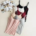 thumbnail image 2 of Womens Camisole Cotton Tank Top with Shelf Bra Adjustable Spaghetti Strap Undershirts, 2 of 2