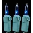 thumbnail image 4 of Novelty Lights Blue 20 Light Incandescent Craft Mini Christmas String Lights Green Wire 8.5 feet, 4 of 4