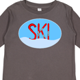 thumbnail image 4 of Inktastic Ski Red Skis and Snow in an Oval Boys or Girls Long Sleeve Toddler T-Shirt, 4 of 5
