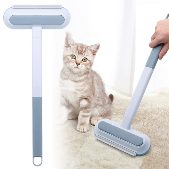 ZOURIH 1 Pack Pet Hair Remover 4 in 1- Reusable Long Handle Dog Hair Remover Brush, Washable Lint Cleaner for Dog and Cat Hair, Gentle on Furniture, Multi-functional Hair Removal Brush