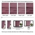 thumbnail image 4 of XWZO Velvet Blackout Curtains 84 inches with Tiebacks, Rod Pocket Room Darkening Curtain Drapes, 52"W x 84"L, Wild Rose, 2 Panels, 4 of 8