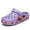 Purple, variant on Kids Boys Girls Cartoon Clogs Slippers Toddler Slip On Lightweight Beach Pool Sandals (toddler/little kid)