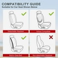 thumbnail image 6 of 2 Pack Ventilated Cooling Car Seat Cover for Summer, 3D Air Mesh Breathable Leather Front Seat Protector with Storage Pocket, Universal Fit Non-Slip Seat Cushion for Car Truck SUV, Black, 6 of 11