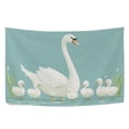 thumbnail image 6 of Yayeee Tapestry Wall Hanging for Bedroom 90" x 60" Living Room Home Wall Art Decor, White Swan, 6 of 7
