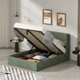 thumbnail image 5 of Hydraulic Gas Lift Up Storage Upholstered Platform Bed, 5 of 5
