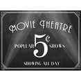 thumbnail image 2 of Perrenoud, Aubree 32x25 Gold Ornate Wood Framed with Double Matting Museum Art Print Titled - Movie Theatre, 2 of 4