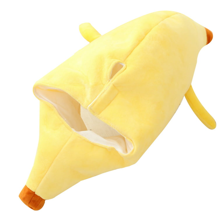 Warmtree Funny Banana Hat Cute Hat Novelty Plush Hat Banana Party