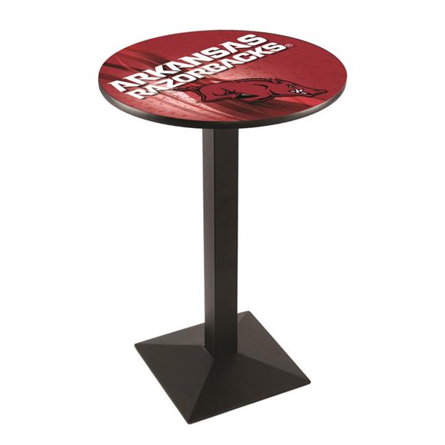 Holland Bar Stool L217B3628ArknUn-D2 36 in. Arkansas Razorbacks Pub Table with 28 in. Top