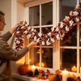 thumbnail image 5 of Ailezt Halloween Decor Halloween With White Ornament | Shiny Metallic Black Orange Indoor Outdoor Halloween Decorations For Home Mantle Party, 5 of 5
