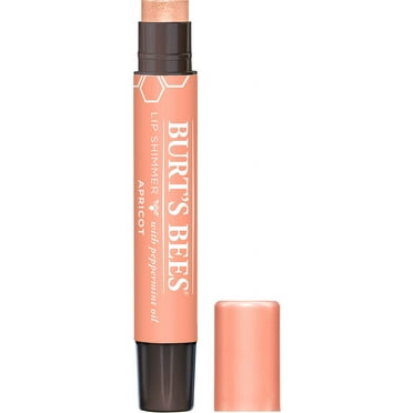Burt's Bees Lip Balm, Moisturizing Lip Shimmer for Women, for All Day Hydration, with Vitamin E & Coconut Oil, 100% Natural, Apricot, 0.09 Ounce