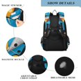 thumbnail image 4 of FORMRS Unisex School Backpack 17" Student Travel Bag with Laptop Compartment, Modern Cocktails, 4 of 7