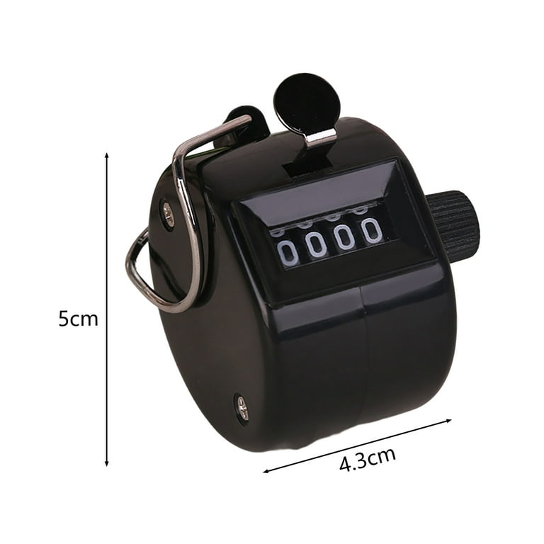 Hand Tally Counter 4 Digit Mechanical Palm Click Counter Count