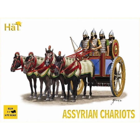 1/72 Assyrian Chariots (3 Sets: Chariot, 4ea Figs & Horses)