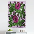 thumbnail image 1 of Floral Tapestry, Abstract Composition of Hibiscus Buds and Blossoms Green Leaves, Fabric Wall Hanging Decor for Bedroom Living Room Dorm, 5 Sizes, Lilac Purple Olive Green, by Ambesonne, 1 of 1