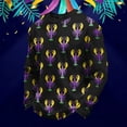 thumbnail image 2 of IWRICH Men's Mardi Gras Waffle T Shirts Long Sleeved Crew Neck T-Shirt Graphic Printed Rave Sweatshirt Black 3XL, 2 of 3