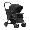 Restored Joovy Caboose Too Sit and Stand Stroller in Solid Print Black