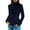 Blue, variant on Women Regular Fit Turtleneck Knit Sweater for Fall Winter Soft Warm Long Sleeve Pullover Essential Comfortable Casual Chic Top M Size