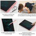 thumbnail image 3 of Lcd Writing Board 12 Inch Partial Erasing Writing Tablet Painting Board Magic Board Kids Toys For Boys Girls Gifts (Pink), 3 of 7