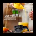 thumbnail image 4 of 64Oz Glass Pitcher with Lid Wide Mouth Jar Leak-Proof Water Jug, for Water, Juice, Milk, Tea, Iced Coffee, and Drinks,1 x glass jar 1 x lid,Black&Transparent, 4 of 9