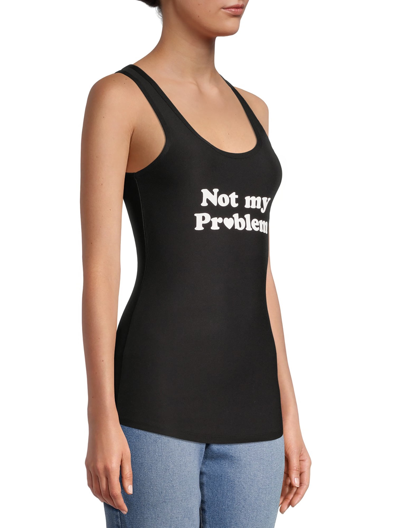 No Boundaries Juniors' Scoop Neck Tank Top