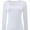 White, variant on Womens Long Sleeve Square Neck Shirts Basic Slim Fit Tee Tops