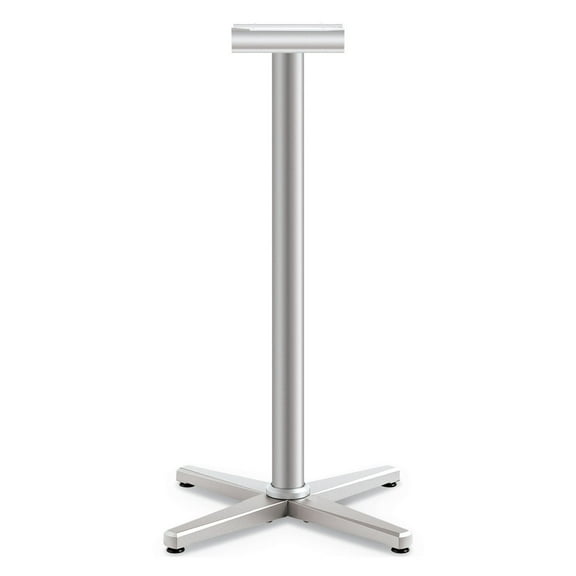 HON HCT42MX.PR8 Arrange 25.59 in. x 25.59 in. x 40 in. X-Leg Base for 30 in. - 36 in. Tops - Silver