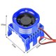 thumbnail image 2 of Ventilador de motor con control remoto, escala 1/8 1/10 Modelo de control remoto Disipador de calor de aleación de aluminio para automóvil 42 mm 4274 ESC Ventilador de enfriamiento con montaje de moto, 2 of 7