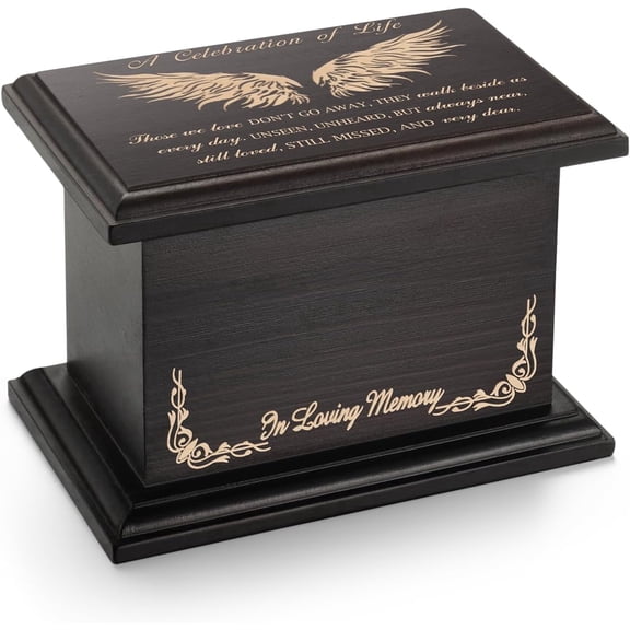 XIUDA Cremation Urns for Human Ashes 3.94 Inches Small Urn for Human Ashes Keepsake Wooden Box Funeral Mini Casket for Ashes Burial Urn for Women Men Memorial Small Size Urns Box