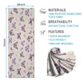 thumbnail image 2 of Beige Butterfly Pattern Hot Yoga Mat Towel Non Slip for Hot Yoga - Quick-Drying Yoga Mat Cover with 4 Corner Pockets with Travel Bag - Hot Yoga Towel Non Slip Grip Moisture Wicking Sweat 70"x26", 2 of 6