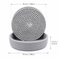 thumbnail image 3 of Woven Coasters For Drinks 7.1 Inch 5 Pack Khaki Round Heat Resistant Cup Mats With Storage Basket For Home Kitchen Tabletop Protection, 3 of 7