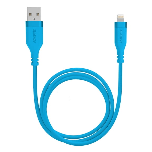 Liquipel Powertek Neon USB-A to Lightning - Blue