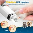 thumbnail image 3 of BEBANG Dog Nail Grinder, 2 LED Lights, Super Quiet and Low Vibration Electric Dog Nail Trimmers for Small Medium Large Dogs & Cats, 3 of 9