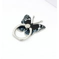 thumbnail image 2 of Butterfly Design Phone Ring Holder – 360° Rotating Finger Grip Kickstand for Smartphones & Tablets, Adjustable Mobile Ring Stand (Blue), 2 of 5