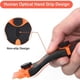 thumbnail image 3 of Raspador De Vidrio, Raspador De Vitrocerámica Con 10 Cuchillas Extra Metálicas Y 10 Cuchillas De Plástico, Para Placa De Inducción, Coche, Vidrio, Espejo, Adhesivo, Limpieza, V, 3 of 5