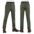thumbnail image 5 of Pantalones cálidos de invierno para hombre, pantalones suaves de Trekking, impermeables, para acampar al aire libre y senderismo, pantalones de esquí a prueba de viento de lana para viajes, 5 of 5