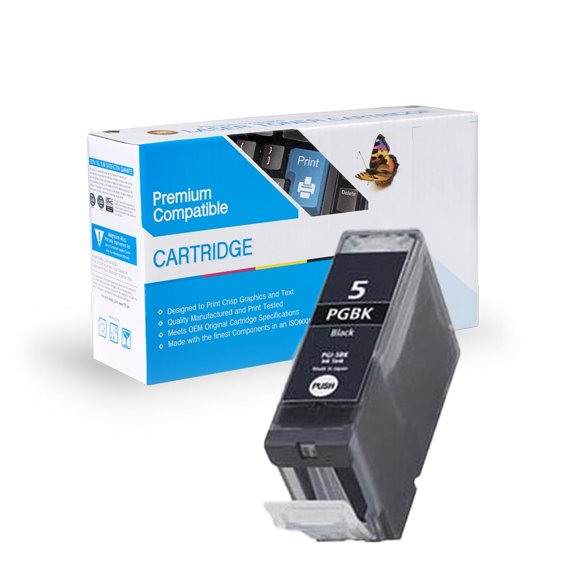 LD Canon Compatible PGI5BK (0628B002) Pigment Black Ink Cartridge for use in Canon PIXMA Printer Models