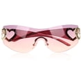 thumbnail image 1 of Miangastore Lunettes de Soleil Sans Monture Lunettes de Mode Été pour Femmes, 1 of 8
