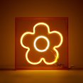 thumbnail image 2 of Justice Neon Flower Smile Lamp, Orange, 2 of 2