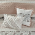 thumbnail image 6 of Madison Park Dawn Full/Queen 6 Piece Cotton Percale Quilt Set with Throw Pillows in Blush, 6 of 6