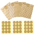 thumbnail image 5 of Bolsa kraft CHAO 24 piezas con pegatinas para envolver postres y regalos, 5 of 5