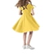 thumbnail image 3 of Odeerbi Vestido A-Line de Verano Para Niñas Vestido Con Cuello Peter Pan Acampanado Vestido de Columpio Color Sólido Manga Corta, 3 of 4
