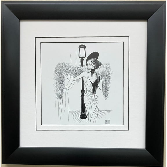 Al Hirschfeld "Funny Lady 1975" CUSTOM FRAMED ART Caricature Barbra Streisand Generic