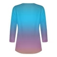 thumbnail image 4 of Women Blouse 3/4 Sleeve Petite, Animal Print Blouses for Women Sleeveless Tops For Women Y2K Womens Summer Tops Trendy My Orders Placed By Me my orders, 4 of 5