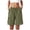 Green, variant on Cargo Shorts Women,Summer High Waisted Bermuda Shorts Casual Trendy Hiking Outfits Knee Length Pant with Pockets (Light Blue, L)