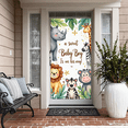 thumbnail image 6 of Cute Safari Animals Themed Backdrop Banner for Baby Boy Announcement Party Supplies Photography Props Baby Shower Decorations Background Decor Party Decors, 6 of 8