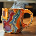 thumbnail image 2 of Tazas de café de cristal mineral, taza de café de cristal mineral natural, café de cristal mineral, tazas de café de cristal, tazas de café navideñas, 2 of 8